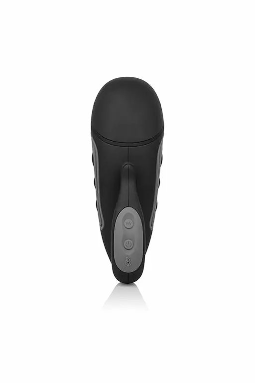 Вибромастурбатор Optimum Power Grip-N-Stroke  со сменными вставками - черный