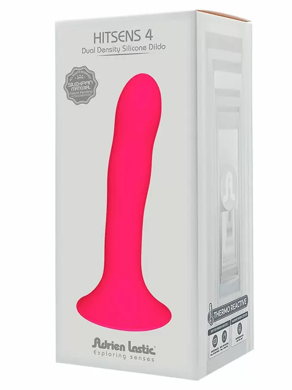 Нереалистичный фаллоимитатор Adrien lastic Hitsens 4, 17,5 см, силикон, розовый
