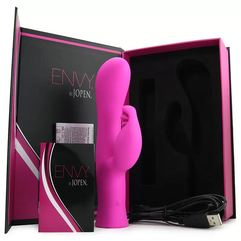 Вибромассажер Envy by Jopen - Eight со стимуляцией клитора – розовый
