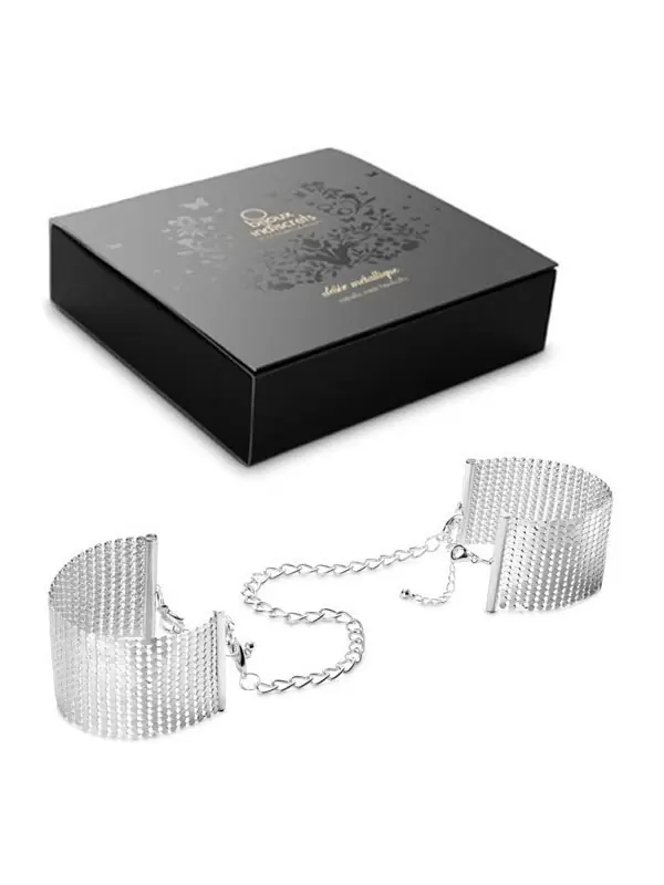 Наручники из металлической сетки Metallic Mesh Handcuffs – серебристый