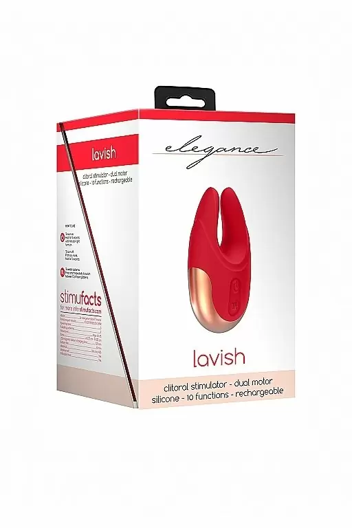 Клиторальный стимулятор Lavish (красный)