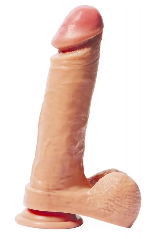 Силиконовый ультра-реалистик с двойной структурой Real Man Dual Layer 16,5 x 4,5 см – телесный