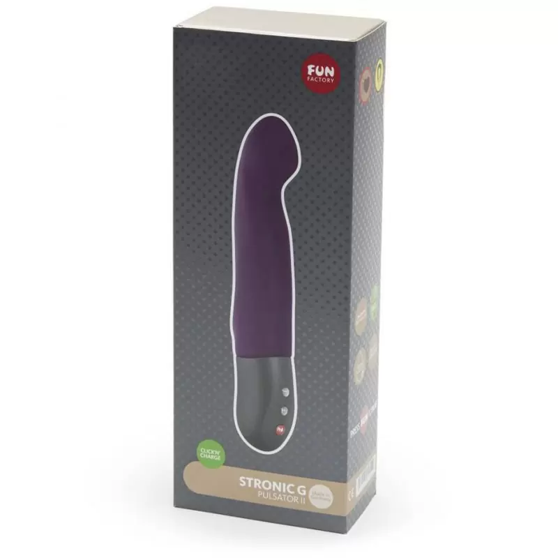 Перезаряжаемый пульсатор Fun Factory Stronic G, 7 скоростей, 20,8 см, фиолетовый