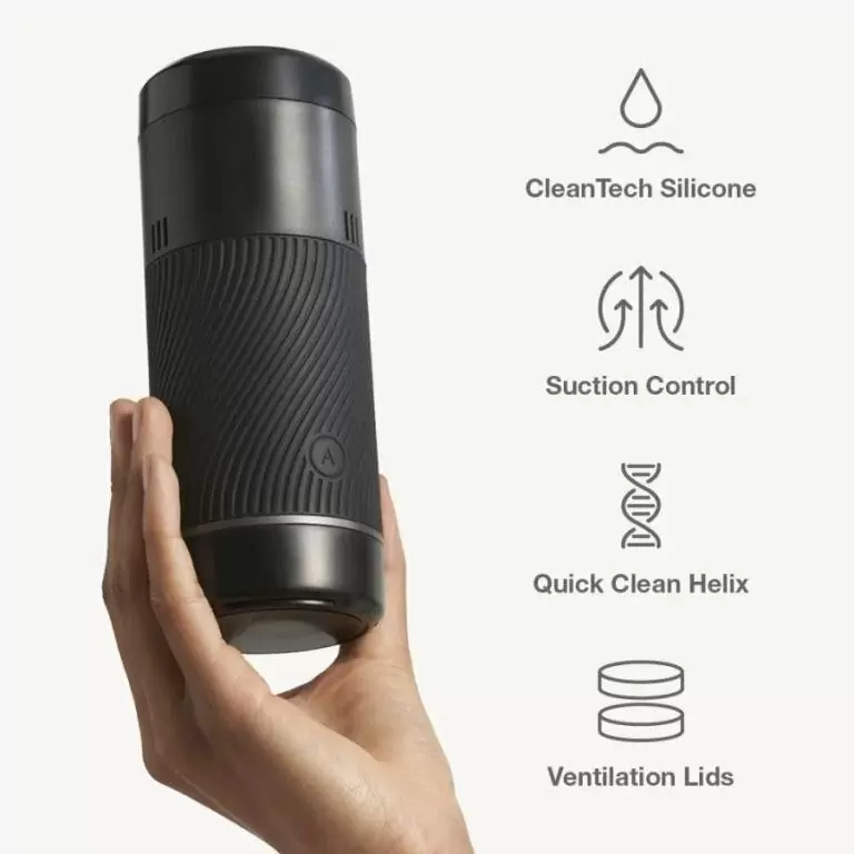 Инновационный мастурбатор с контролем всасывания Arcwave Pow (черный)