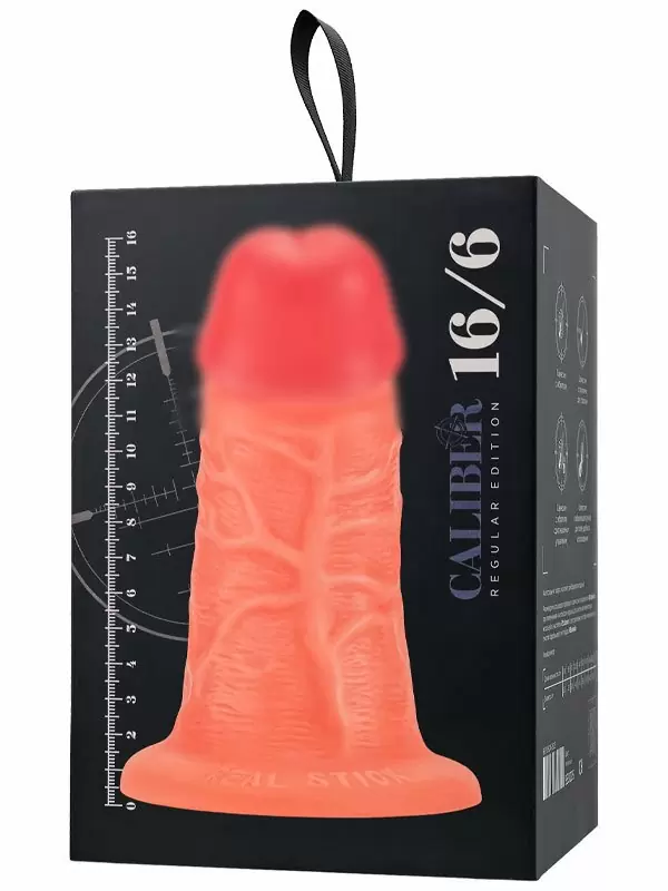 Реалистичный фаллоимитатор TOYFA RealStick CALIBER, 16 см, ПВХ