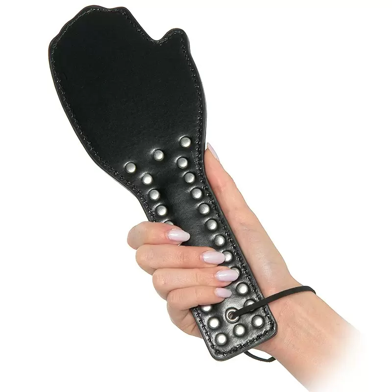 Шлепалка Spank Me Paddle в виде руки – черная