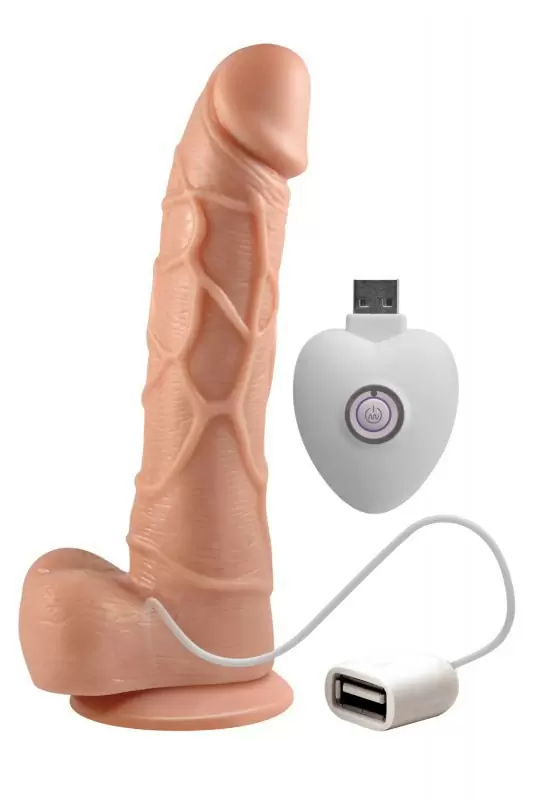 Вибро-реалистик с мошонкой на присоске RF 7,9