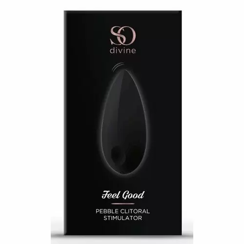 Мини-вибратор So Divine Feel Good Pebble Vibrator. Черный