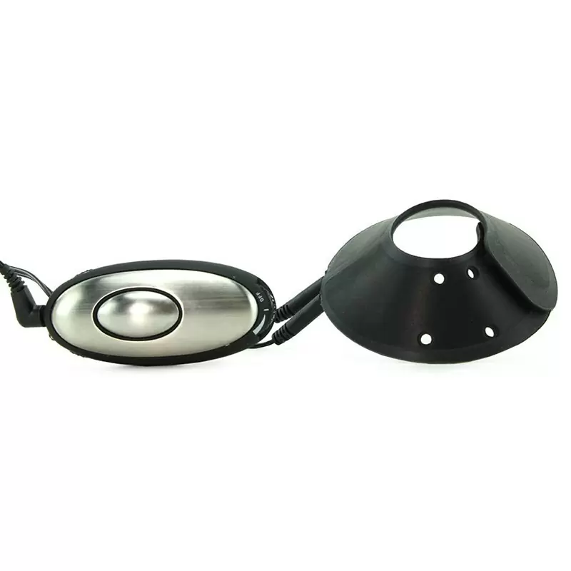 Электро-накладка Silicone Parachute на мошонку – черный