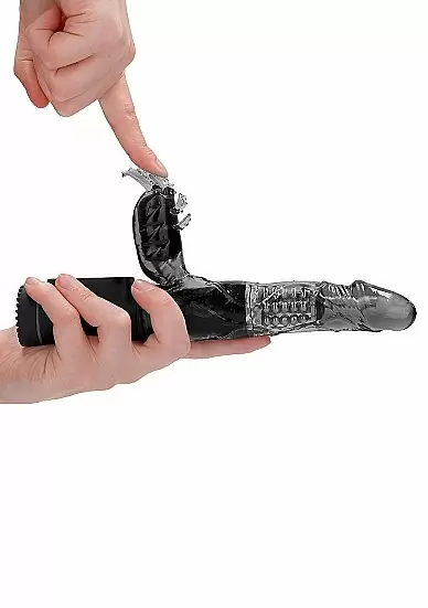 ВИБРАТОР КРОЛИК ROTATING BEETLE - черный