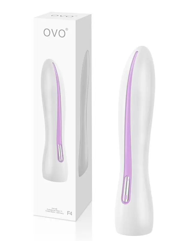 Стильный вибромассажер Ovo F4 для стимуляции G-точки – белый