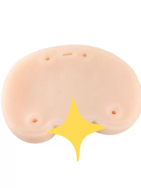 Ягодицы с анусом и вагиной French Lover с вибрацией и голосовым режимом – телесный