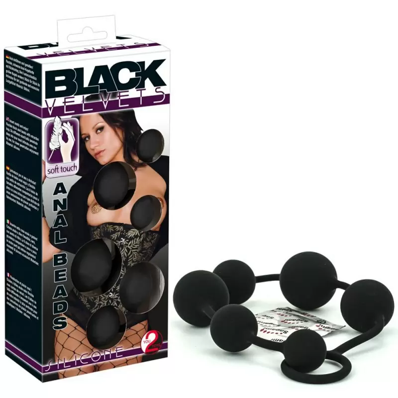 Анальная цепочка Black Velvets – черный