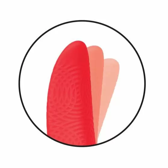 Изогнутый вибратор Laguna Beach Lover, с функцией «мерцающий язычок», 20,2 см, силикон, красный