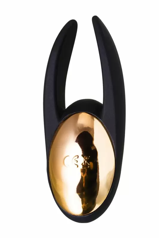 Черный вибратор для клитора и наружных интимных зон Waname D-Splash Wave, 9.3 см, силикон