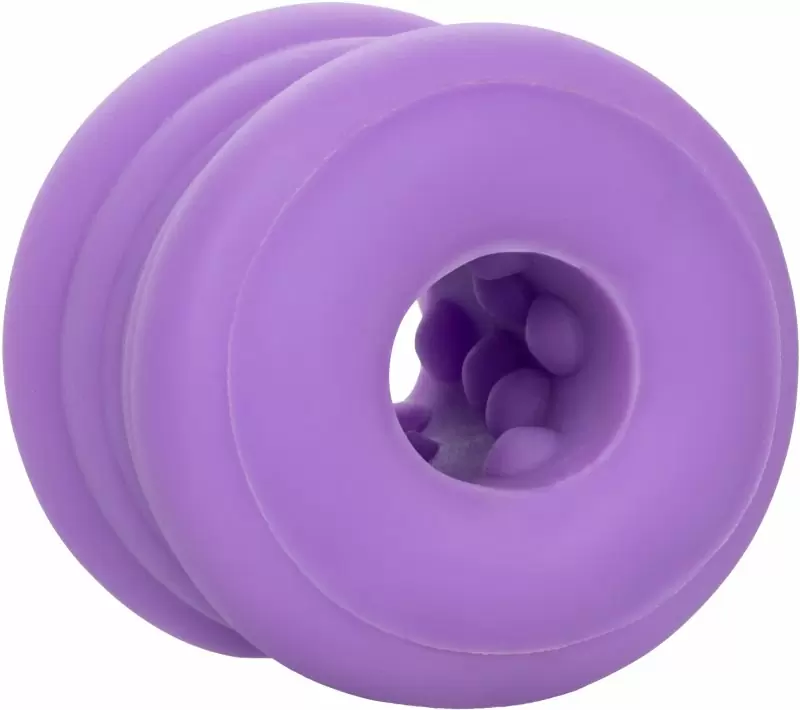 Эрекционное кольцо-бампер SLOP TOP DIRTY LUV, диаметр 2,5 см, силикон, светящийся, фиолетовый