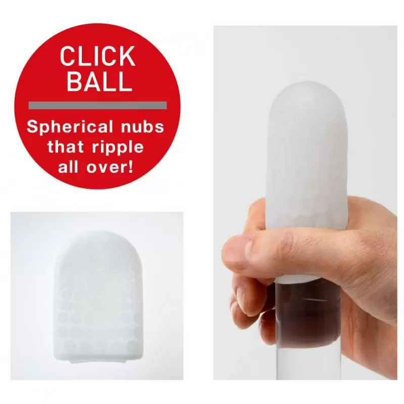 Карманный мастурбатор Tenga Click Ball – белый