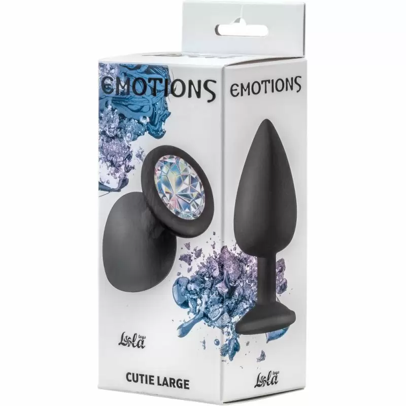 Анальная пробка Emotions Cutie Large Black moonstone crystal 4013-08Lola