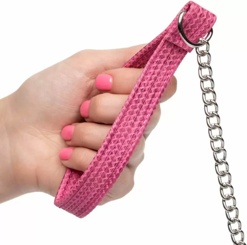 Ошейник с поводком Tickle Me Pink