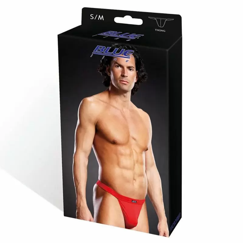 Красные мужские тонги BlueLine - S/M