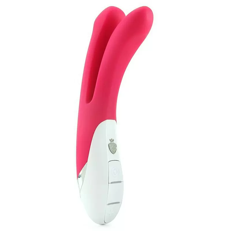 Вибромассажер Bon Aparte для двойного проникновения – фуксия