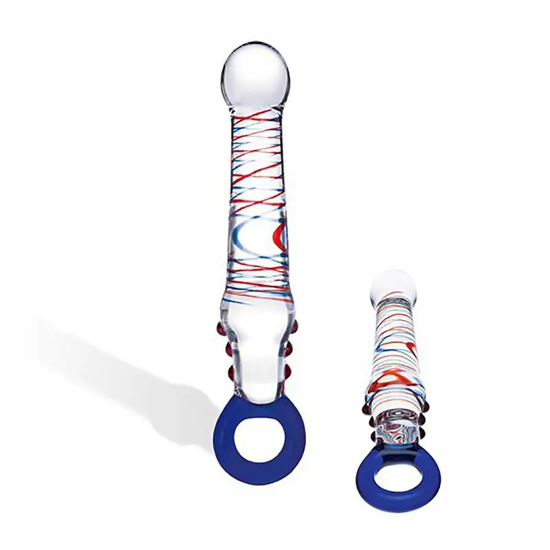 Фаллоимитатор Pot Of Gold с ручкой в форме кольца – прозрачный