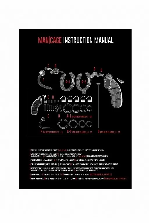 Мужской пояс верности со стимулятором уретры Cock Cage Model 15 Chastity 3.5