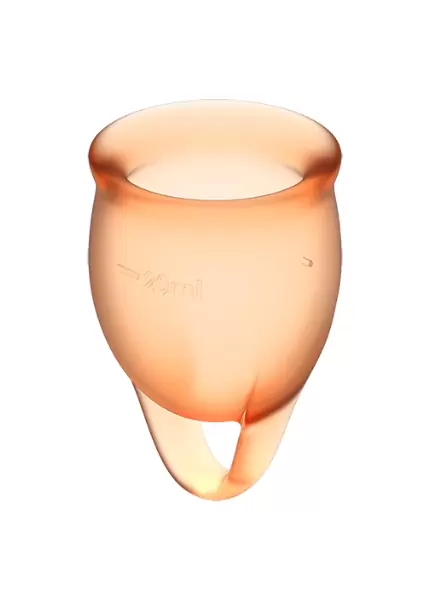 Набор менструальных чаш Satisfyer Feel confident Menstrual Cup (orange)