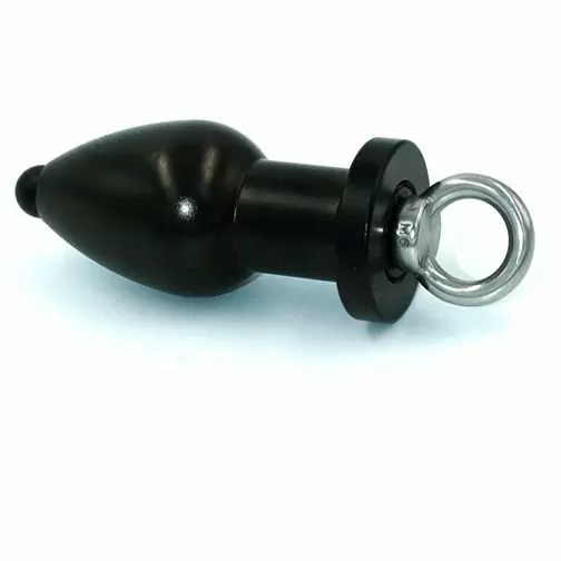 Полая анальная втулка металл с вкручивающимся поршнем Black