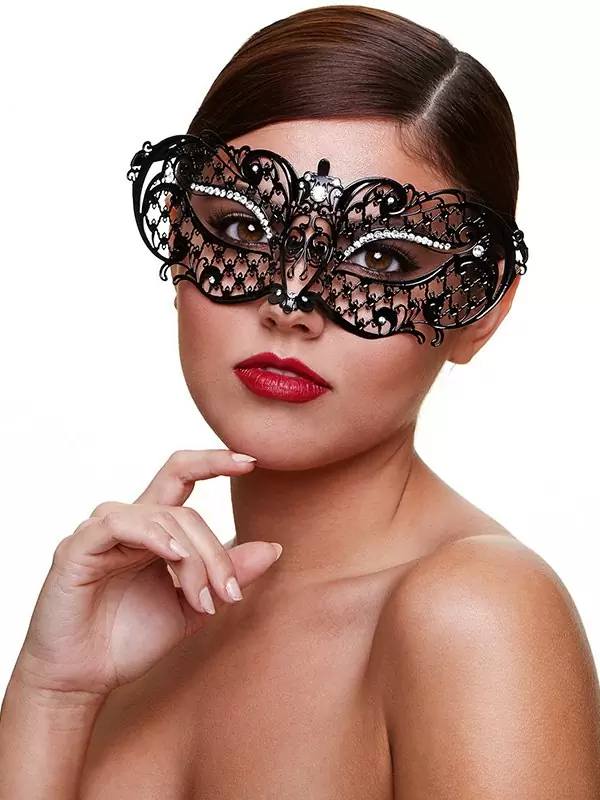 Маска со стразами Masq Midnight – черная
