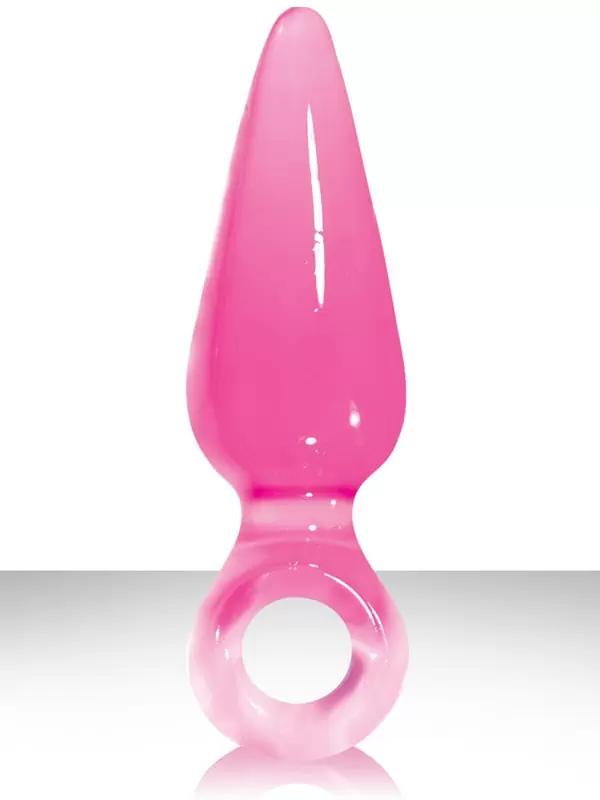 Анальная пробка малая с кольцом Jolie Pleasures - Pink