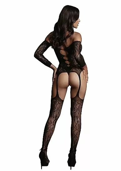 Кетсьюит боди-комбинезон Criss Cross Neck Bodystocking