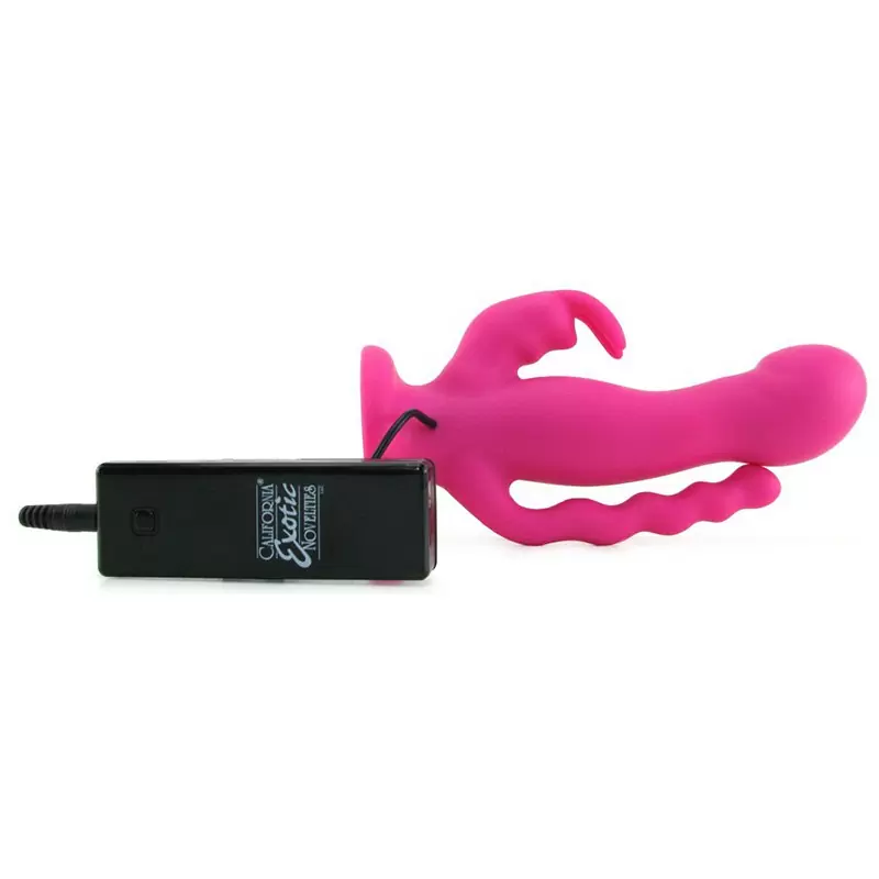 Трехголовый фаллоимитатор Triple Riders с вибрацией