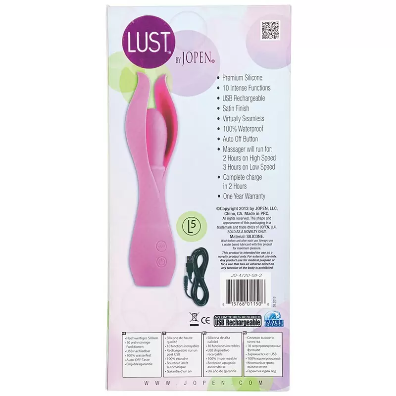 Вибромассажер с лепестками Lust by Jopen L5 – розовый