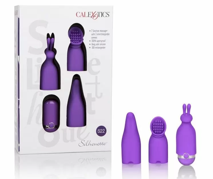 Набор вибропуля с насадками Silhouette S22 (Фиолетовый)