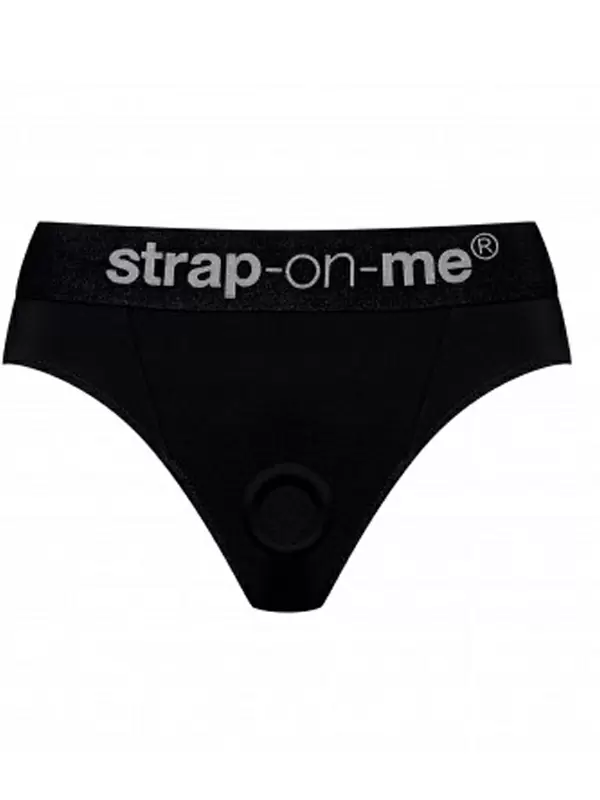 Трусики-пояс для страпона Strap-On-Me Harnais Lingerie Heroine, размер L, черный