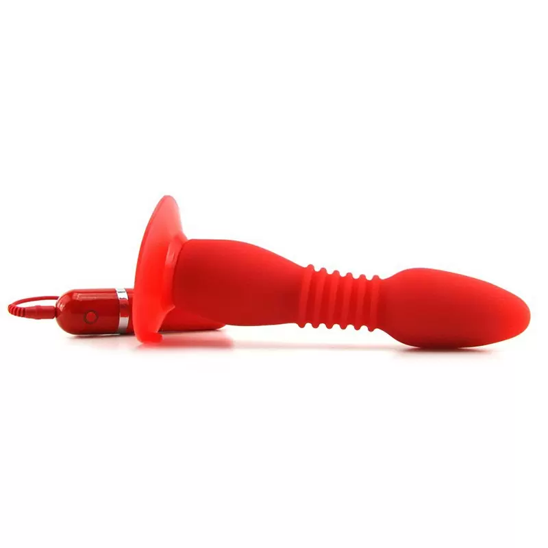 Гибкая анальная пробка с вибрацией COLT Easy Flex Glider – красная