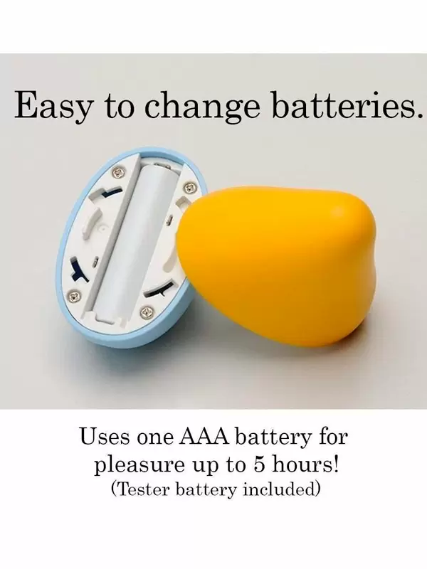 Компактный стимулятор клитора iroha Mini Sora-Mikan, 6 см, ТПЭ, желтый с голубым