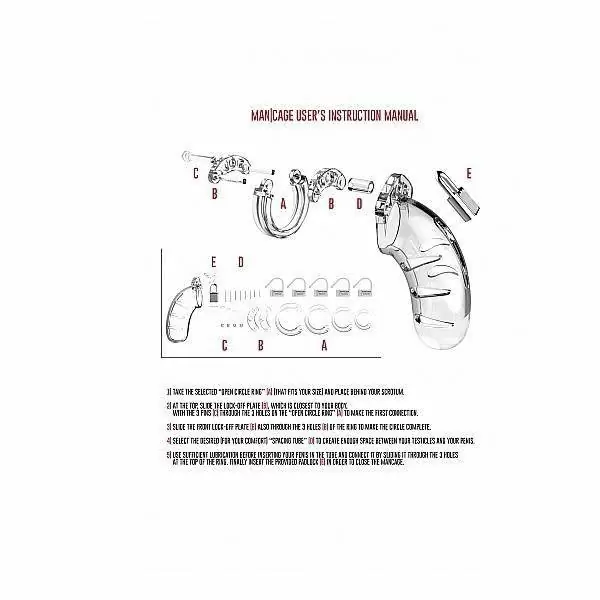 Насадка на пенис из пвх #05 Chastity 5.5 Inch Cock Cage Transparent