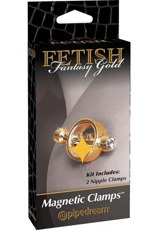Зажимы на соски Fetish Fantasy Gold на магните