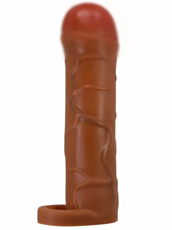 Реалистичная насадка-удлинитель Baile Bunion, с подхватом мошонки, ТПР, 16,5 см