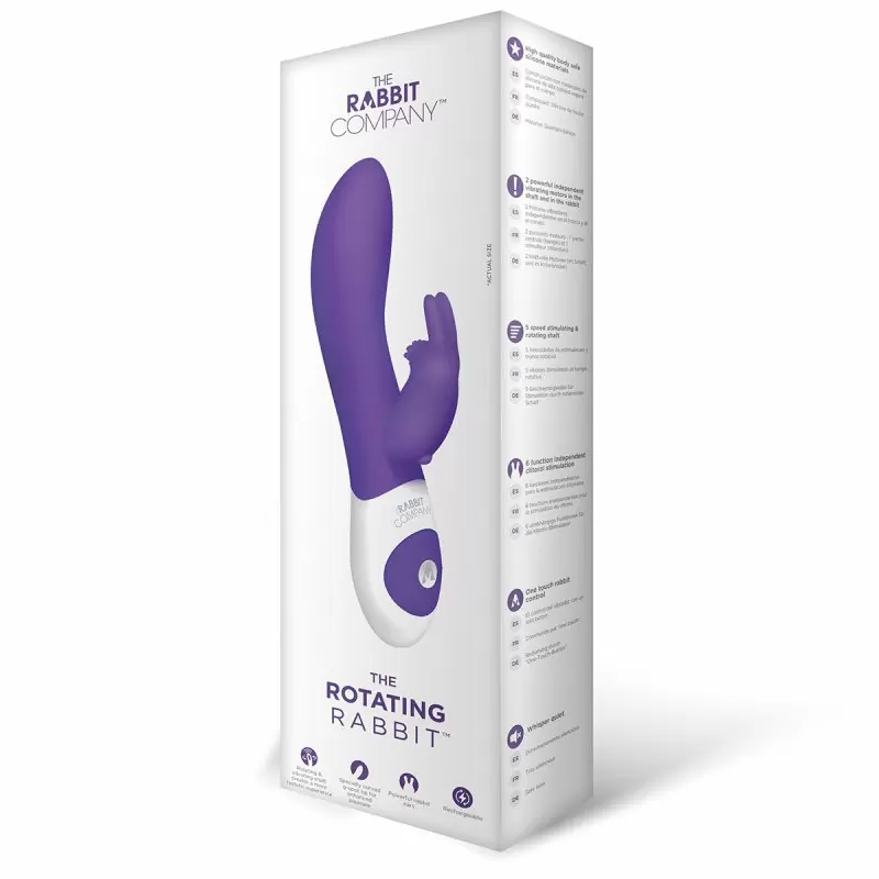 Ротационный вибромассажёр-кролик The Rabbit Company The Rotating Rabbit – фиолетовый