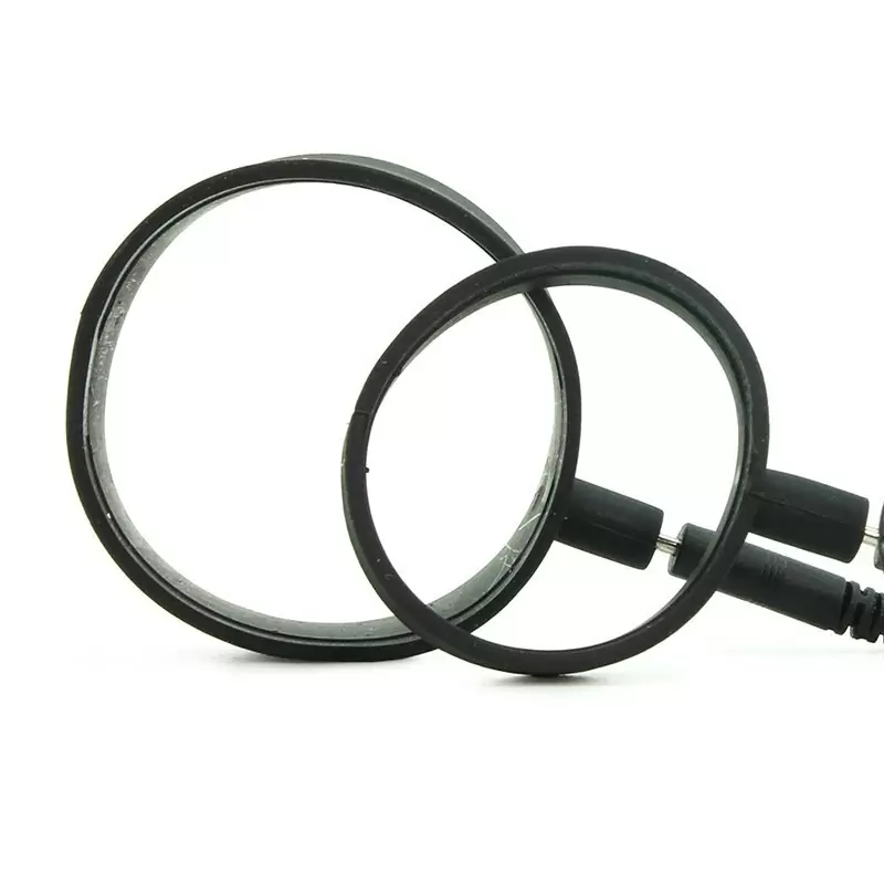 Электро-кольца Silicone Cock Straps на пенис и мошонку – черный