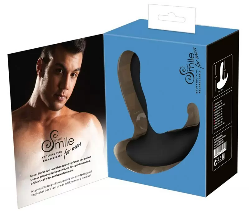 Эргономичный вибростимулятор простаты Rolling Head Vibe - черный