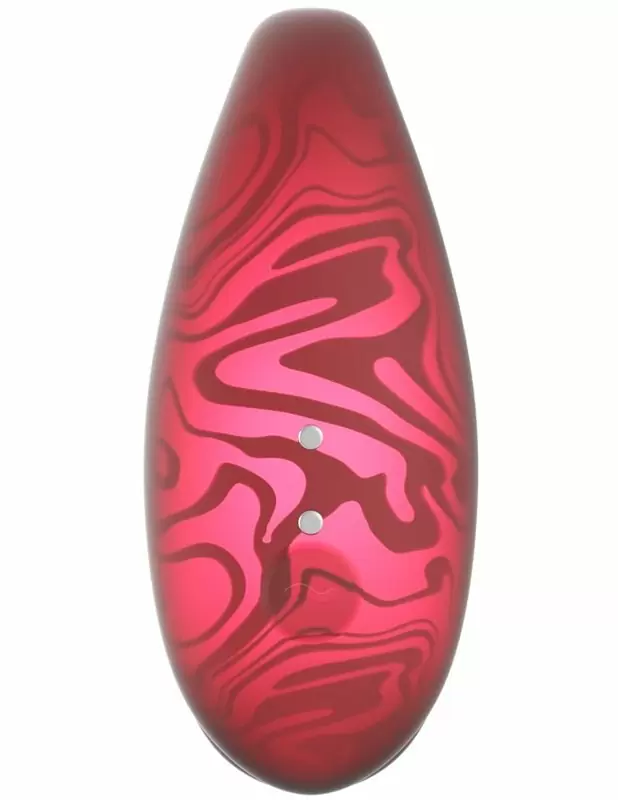 Парный вибратор Amovibe TWIN+ Red, 8 см, 4 режима, управление через приложение, силикон, красный