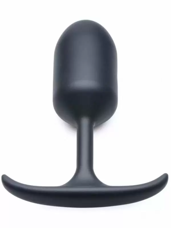 Крупная анальная пробка Heavy Hitters с утяжелением, 16,8 см, размер XL, черный