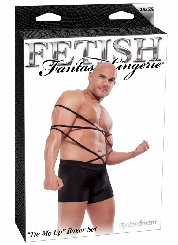 Боксеры с веревками для бондажа Tie Me Up - 2XL/3XL