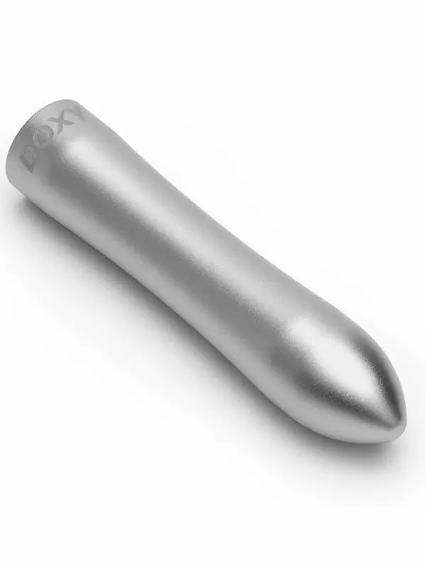 Футуристичная вибропуля Doxy Bullet серебряная, 7 режимов, 12 см, алюминий, серебристый