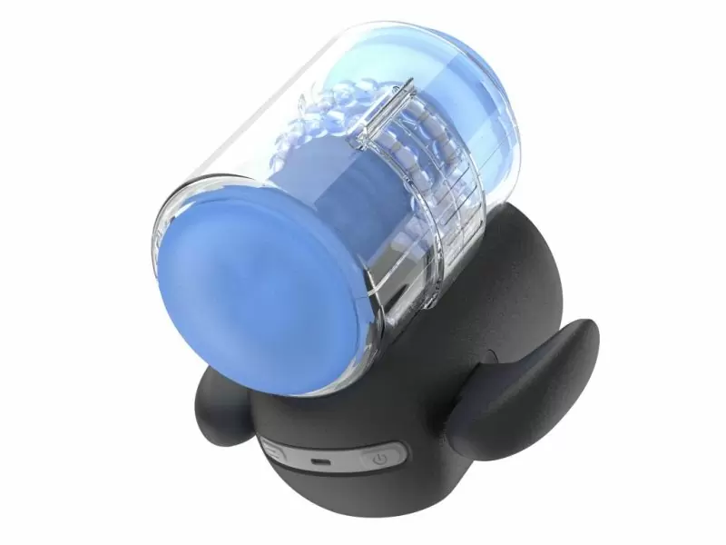 Инновационный робот-мастурбатор Black Knight Massaging Beads, Amovibe