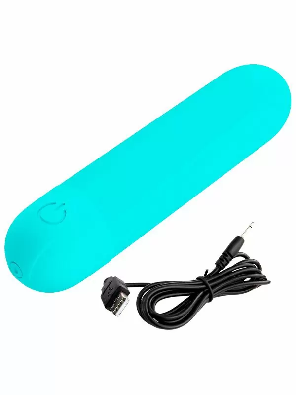 Перезаряжаемая вибропуля Baile Stefan, 10 режимов, бирюзовая